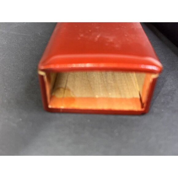 Japanese Chopsticks In Red Enamel Case Boxed Fan Original 2 Set Tachikawa Japan - Picture 10 of 16